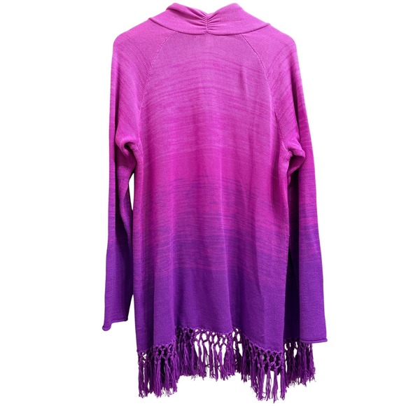 Lilly Pulitzer Tatum Cardigan Marbled Ombre Orchid Oasis Purple Pink Size XXL - Picture 2 of 12
